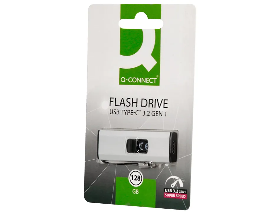 Cle usb q-connect flash drive 128 gb 3.2 type-c