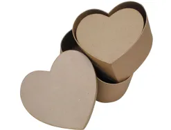 Clip mémo fantaisie bois porte -trombones sur tige forme coeur 11cm