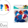 Coeurs sodertex en mousse eva pailletee adhesive 2mm 4 tailles 200 pcs 6 coloris assortis