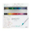 Coffret uniball feutre emott pointe fine multicolor 40 unites