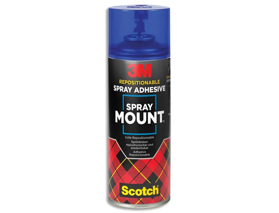 Colle aérosol 3m spray mount idéale montages successifs repositionnable puis définitif 400ml