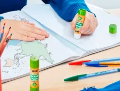 Colle bic ecolutions glue stick - lavable - colle le papier et le carton tube de 21 gr boite de 20