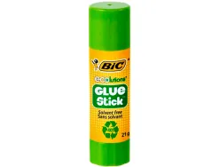 Colle bic ecolutions glue stick - lavable - colle le papier et le carton tube de 21 gr boite de 20