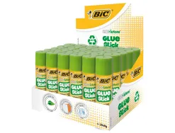 Colle bic ecolutions glue stick - lavable - colle le papier et le carton -tube de 8 gr boite de 30