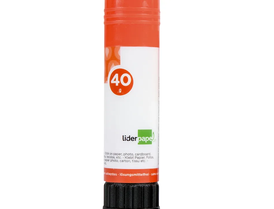Colle blanche liderpapel adhésif haute qualité glissement maximum séchage instantané utilisation scolaire bâton 40g