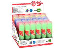 Colle blanche liderpapel adhesif haute qualite transparente apres sechage instantane coloris neon baton