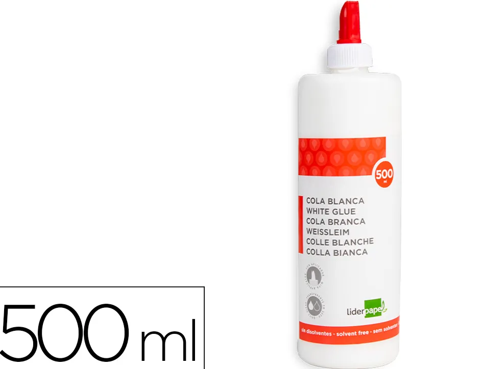 Colle blanche liderpapel lavable tube 500ml