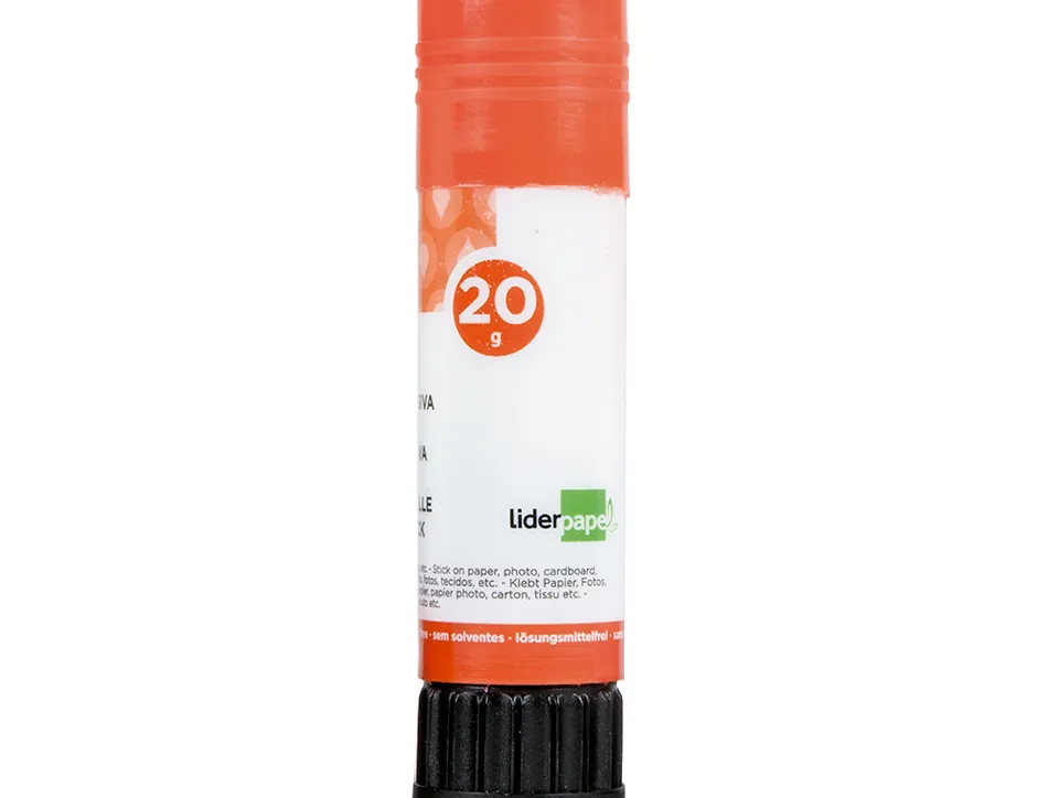 Colle blanche liderpapel adhésif haute qualité glissement maximum séchage instantané utilisation scolaire bâton 20g