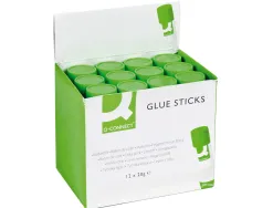 Colle blanche q-connect usage scolaire bureau tout type de papier bâton 20g