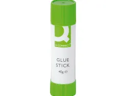Colle blanche q-connect usage scolaire bureau tout type de papier bâton 40g