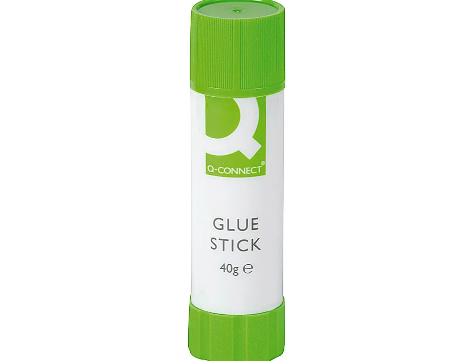 Colle blanche q-connect usage scolaire bureau tout type de papier bâton 40g