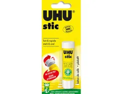 Colle blanche uhu stic 8,2 g sans solvant lavable a l eau