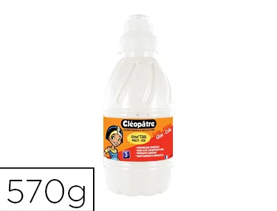 Colle cléopâtre vitoo bricolage dès 3 ans flacon 570g