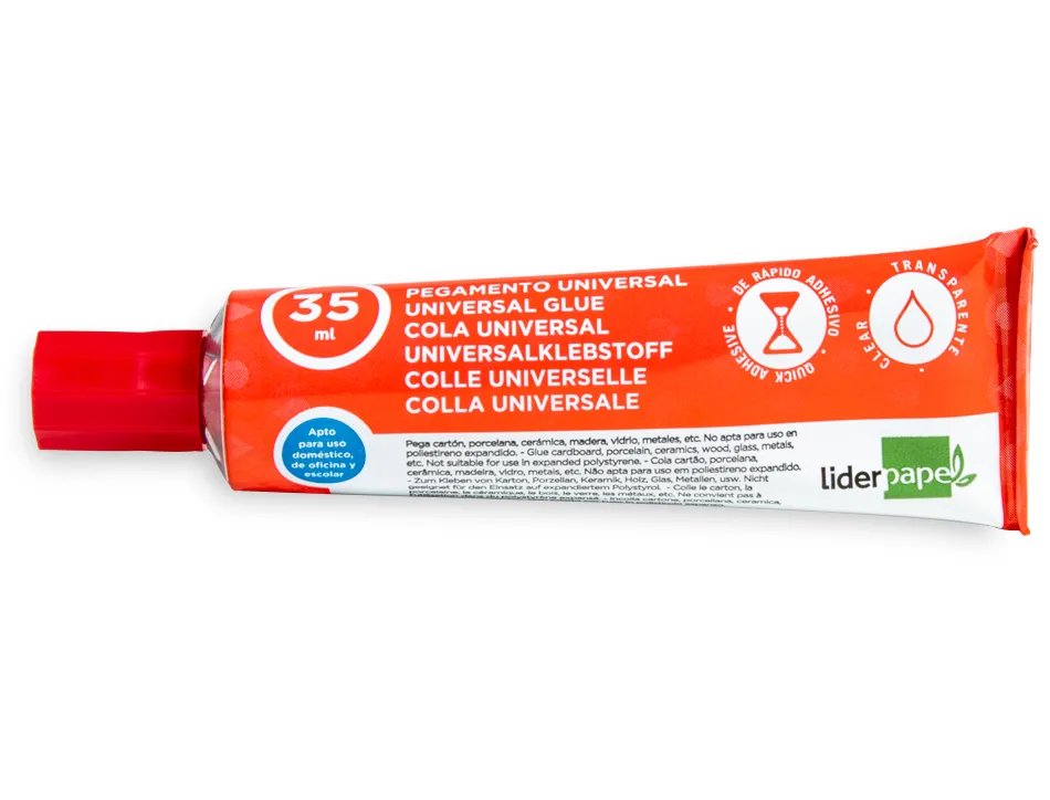 Colle liderpapel gel universelle transparente tube 35ml