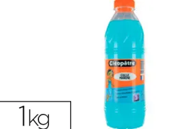 Colle marine cléopâtre papiers cartons fins lavable sans solvant coloris bleuté bidon 1l