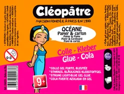Colle océane cléopâtre extra forte pour carton transparente bleutée bidon 5l