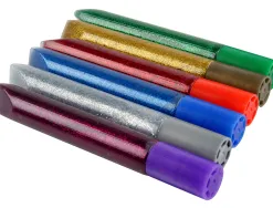 Colle pailletée liderpapel coloris assortis métallisés blister 6 unités 10g