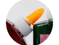 Colle pailletée liderpapel coloris assortis métallisés pot 160g