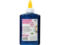 Colle pailletee liderpapel coloris bleu metallise - pot de 160g