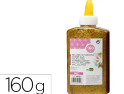 Colle pailletee liderpapel coloris or metallise - pot de 160g