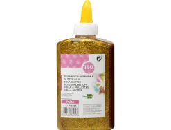 Colle pailletee liderpapel coloris or metallise - pot de 160g