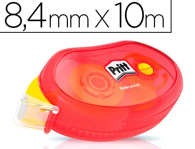 Colle pritt roller compact ruban 8.4mmx10m collage repositionnable immédiat plus performante niveau visible