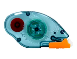 Colle q-connect roller éco permanent coloris bleu transparent 6.5mmx8.5m
