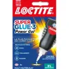 Colle rapide loctite control power flex bouton sécurité idéale collages verticaux formule enrichie caouctchouc flacon 3g