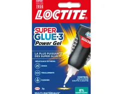 Colle rapide loctite control power flex bouton sécurité idéale collages verticaux formule enrichie caouctchouc flacon 3g