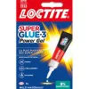 Colle rapide loctite power flex puissante séchage ultra rapide multi-matériaux enrichie caoutchouc tube 3g