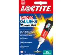 Colle rapide loctite power flex puissante séchage ultra rapide multi-matériaux enrichie caoutchouc tube 3g