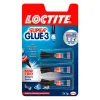 Colle rapide loctite super glue liquide 3x1g super puissante séchage rapide multi-matériaux anti-séchage pack 3 tubes 1g