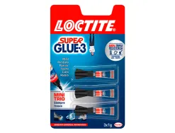 Colle rapide loctite super glue liquide 3x1g super puissante séchage rapide multi-matériaux anti-séchage pack 3 tubes 1g
