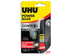 Colle rapide uhu power glue liquide control débit tube 3g