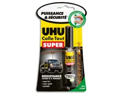 Colle rapide uhu strong&safe extra forte tous types supports collage invisible sans solvant inodore tube 7g