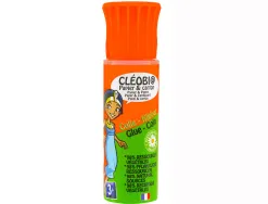 Colle scolaire cléopâtre cléobio liquide forte prise différée etendeur mousse rechargeable flacon 25g