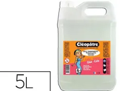 Colle scolaire cléopâtre papier carton travaux manuels sans solvant bidon 5l