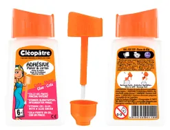 Colle scolaire cléopâtre papier carton travaux manuels sans solvant flacon 80g