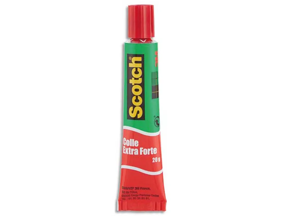 Colle scotch extra forte embout fin tube 20ml