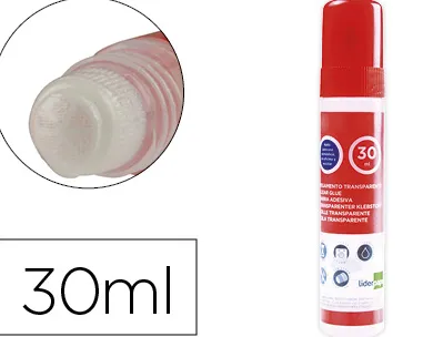 Colle stylo liderpapel liquide transparente avec embout applicateur papier et tissu collage propre précis 30ml