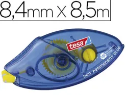 Colle tesa roller jetable adhésion temporaire ergonomique ruban haute qualité plastique emballage recyclé 8.4mmx8.5m