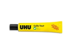 Colle transparente uhu flex&clean forte transparente travaux manuels sans solvant tube plastique anti-goutte 20g