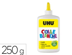 Colle uhu blanche flacon 250g