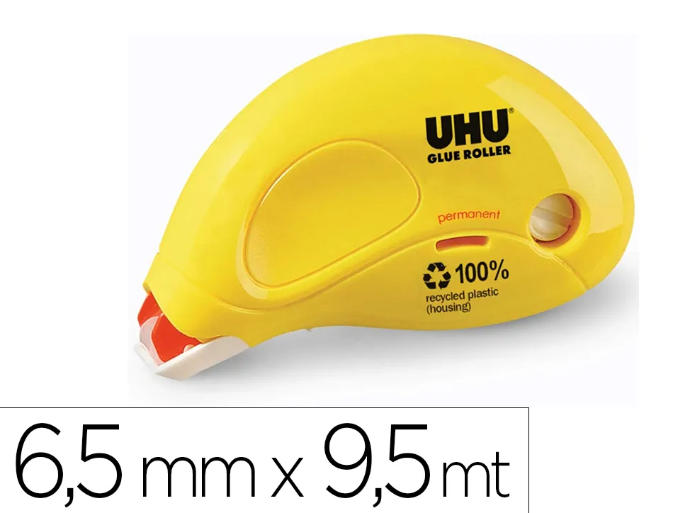 Colle uhu glue roller permanent ergonomique 6.5mmx9.5m