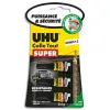 Colle uhu tout super multi materiaux sans solvant 3x1g