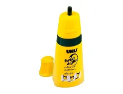 Colle uhu twist&glue extra forte transparente multi-matériaux collage précis fin large sans solvant bouteille 810ml