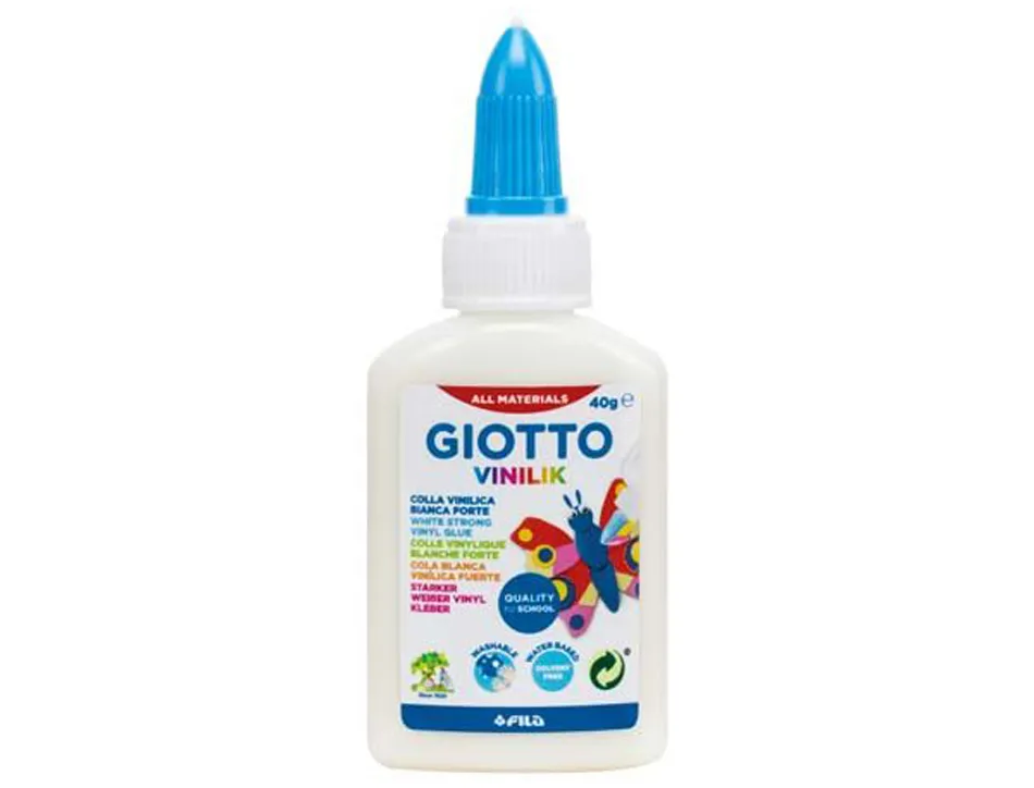Colle vinilik blanche forte giotto sans solvant usage multi supports flacon 40g