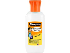 Colle vinylique cléopâtre blanche tous types travaux usage maison bureau nettoyage facile sans solvant flacon 100ml