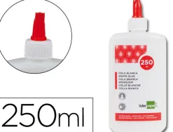 Colle vinylique liderpapel blanche travaux manuels papier autres matériaux rapide adhérence sans solvant pot 250ml