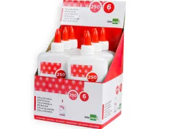 Colle vinylique liderpapel blanche travaux manuels papier autres matériaux rapide adhérence sans solvant pot 250ml